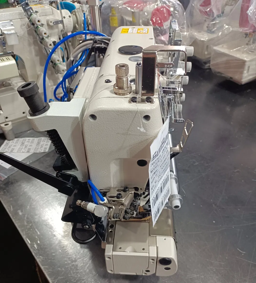 Industrial Directly Drive Cylinder Bed Interlock Sewing Machine with Right Cutter Ss-600-33AC/Ut