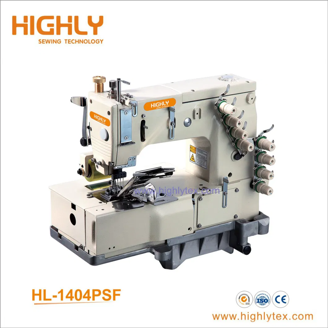 Four Needle Attaching Elastic Band Sewing Machine with Metering Device