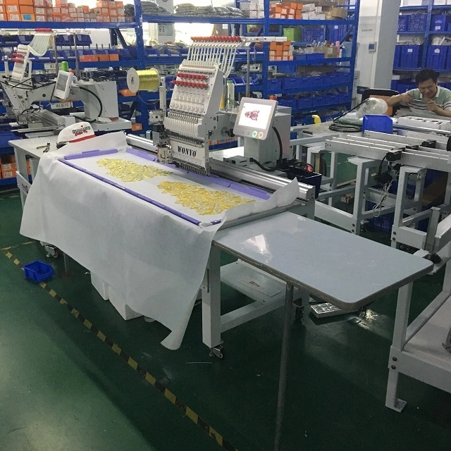 China Supplier Big Size One Head Cap Flat Computerized Embroidery Machine Price Similar to Tajima Embroidery Machine