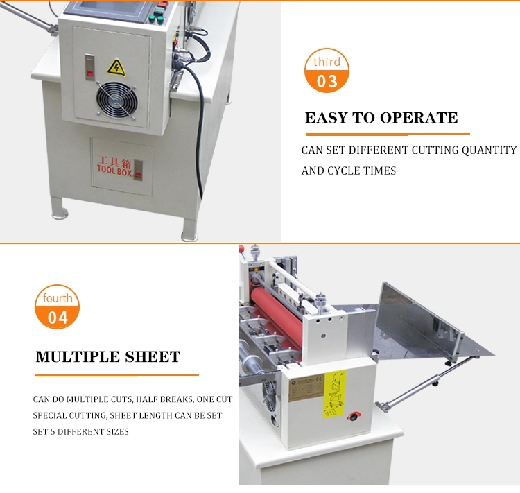 Automatic Detect Printing Mark Thread Knitted Hat Fabric Cutting Machine PVC Paper Roll to Sheet Cross Cutter Machine