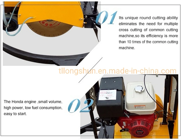 Portable Asphalt Beton Pavement Road Cutting Machine