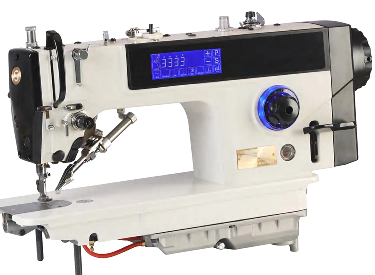 Direct Drive Flatbed Lockstitch Composite Feeding Sewing Machine with Touch Screen