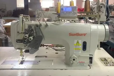 High Speed Directly Drive Double Needle Sewing Machine with Auto Trimmer