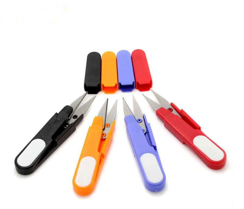 2 Piece Repair Line Yarn Scissors Cross-Stitch Portable Fabric Scissors Tailor Sewing Tool Snips Thrum Thread Cutter Stainless