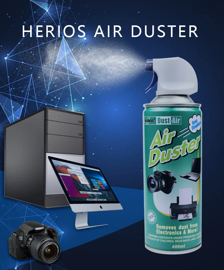 450ml Herios Aerosol Dust off Disposable Compressed Gas Air Duster Spray