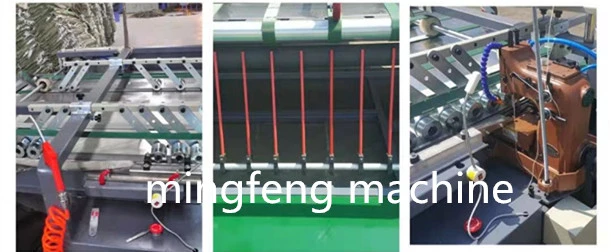 Automatic High Speed PP Woven Bag Cutting Sewing Machine with PE Film Insert Device