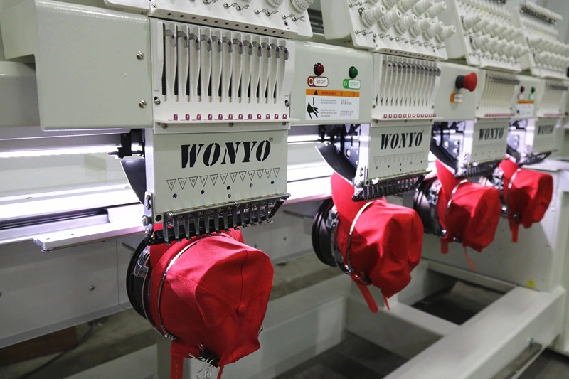 Wonyo 6 Head Embroidery Machine 12 Colors Dahao System