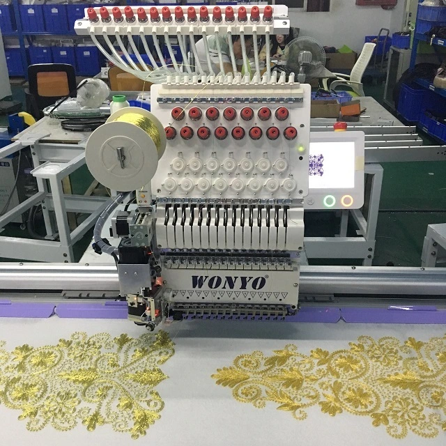 China Supplier Big Size One Head Cap Flat Computerized Embroidery Machine Price Similar to Tajima Embroidery Machine