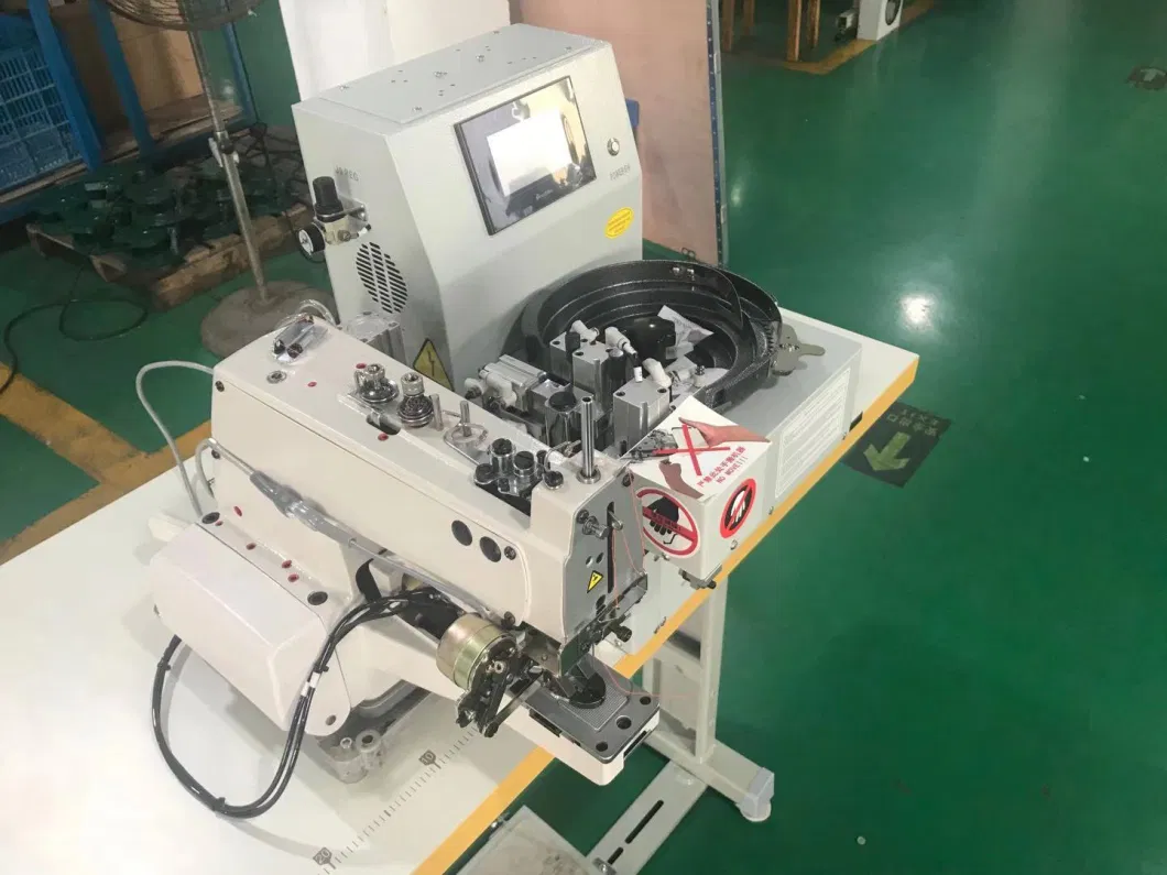 Computerized Industrial High Speed Button Sewing Machine with Automatic Button Feeding Device