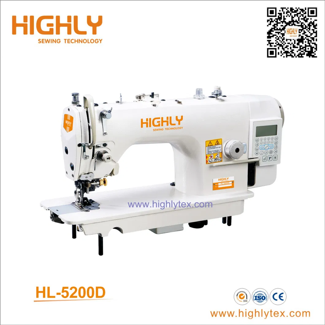 High Speed Single Needle Lockstitch Sewing Machine with Side Cutter