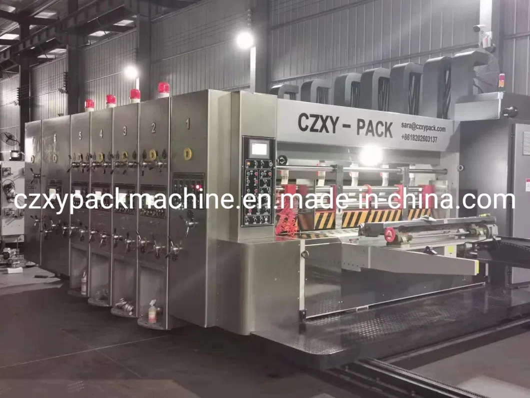 Lead Edge Carton Printing Slotting Die Cutting Making Machine with Stacker