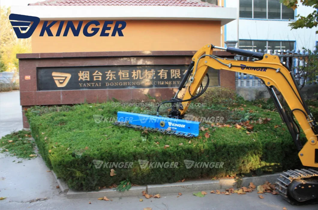 Kinger Top Seller Hedge Cutter Hydraulic Cutting Tea Tree Leaf Garden Trimmer for Excavator with Good Quality and Price