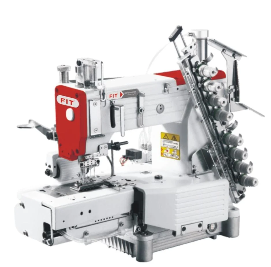 Multi- Needle Cylinder Bed Double Chainstitch Machine with Pneumatic Trimmer