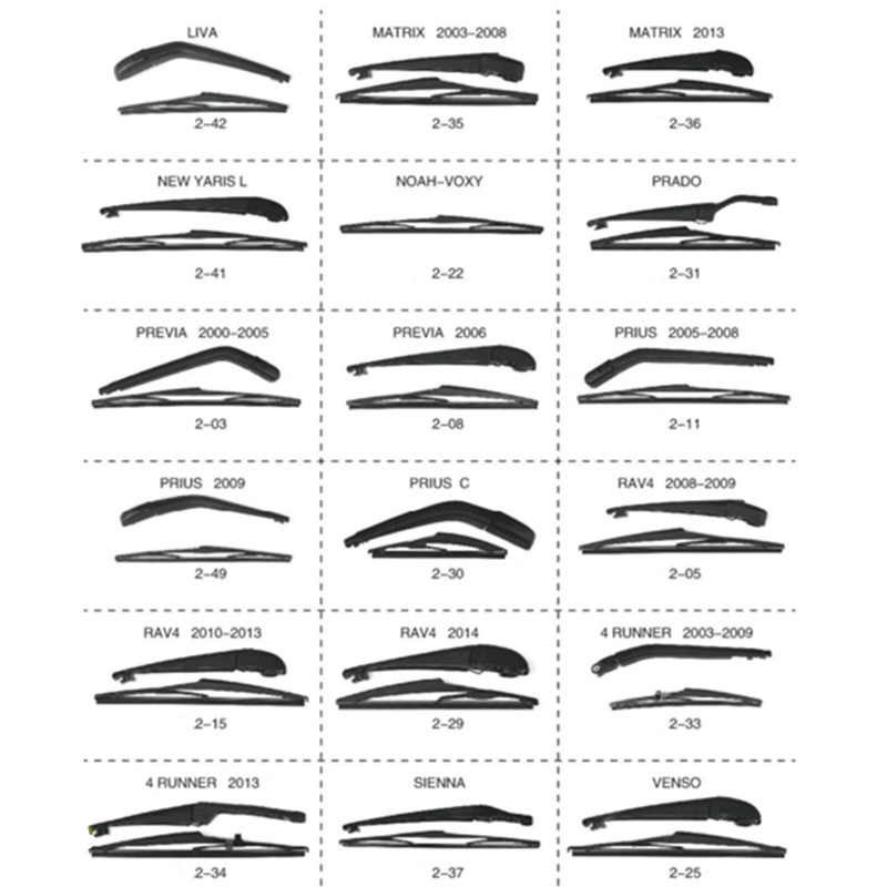 Factory Outlet Suitable 4runner Highlander Sequoia Yaris Sienna Land Cruiser Matrixrav4 Hiace Priusderear Windshield Wiper Rear Window Wiper Arm