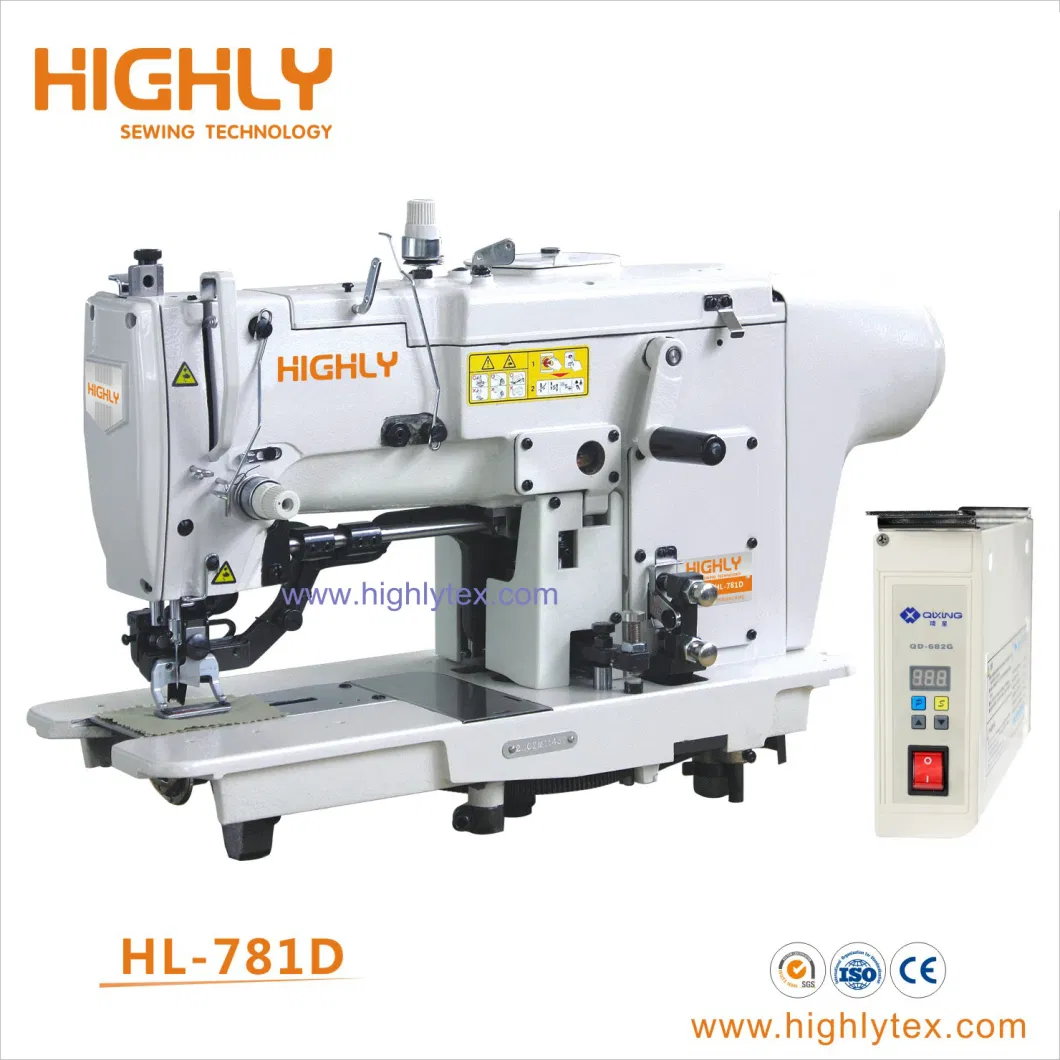 High Speed Computerized Eyelet Button Hole Sewing Machine