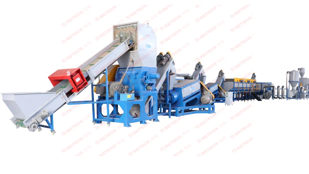 Automatic Waste Plastic LDPE Film/LLDPE Stretch Film PP Woven Bag/Jumbo Bag Recycling Washing Machine/Plastic Granulator/Crushing Machine/Crusher