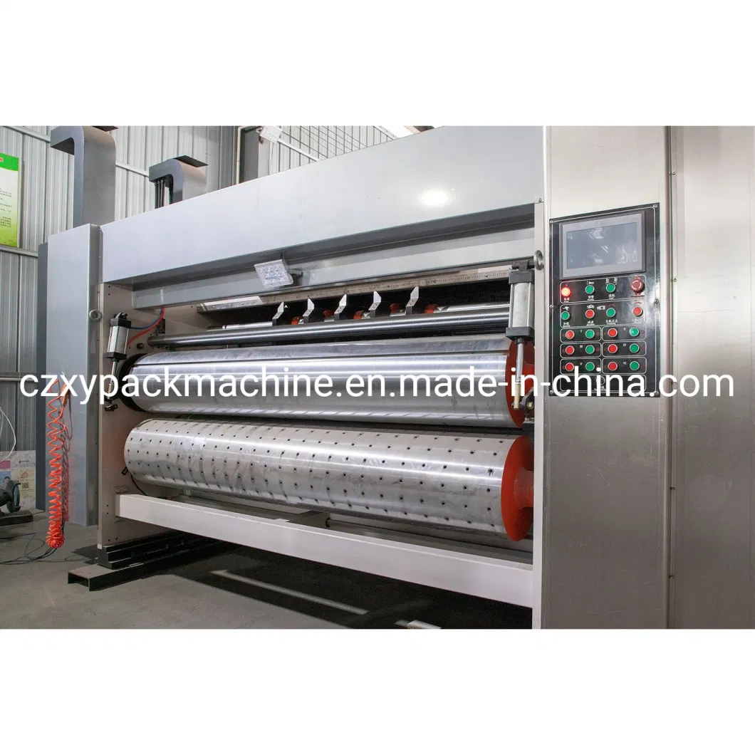 Fully Automatic Multi-Color Printing Slotting Die Cutting and Stacker Machine