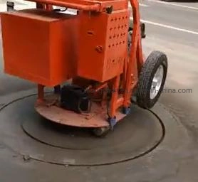 Self-Moving Round Cutting Road Pavment for Manhole Covers Cutting