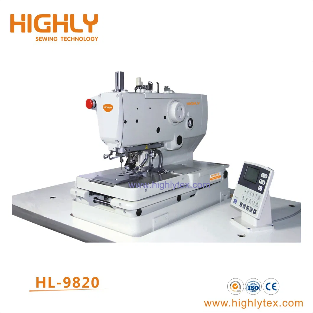 High Speed Computerized Eyelet Button Hole Sewing Machine