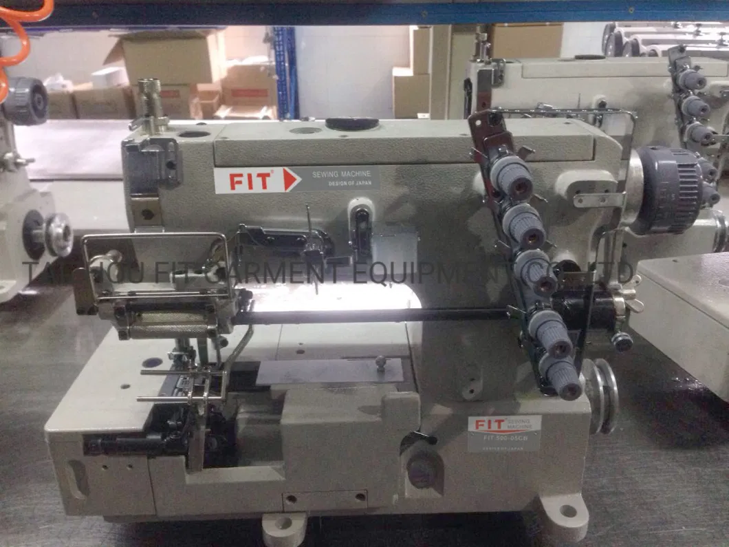 Flat Bed Interlock Sewing Machine with Elastic Device Fit500d-05