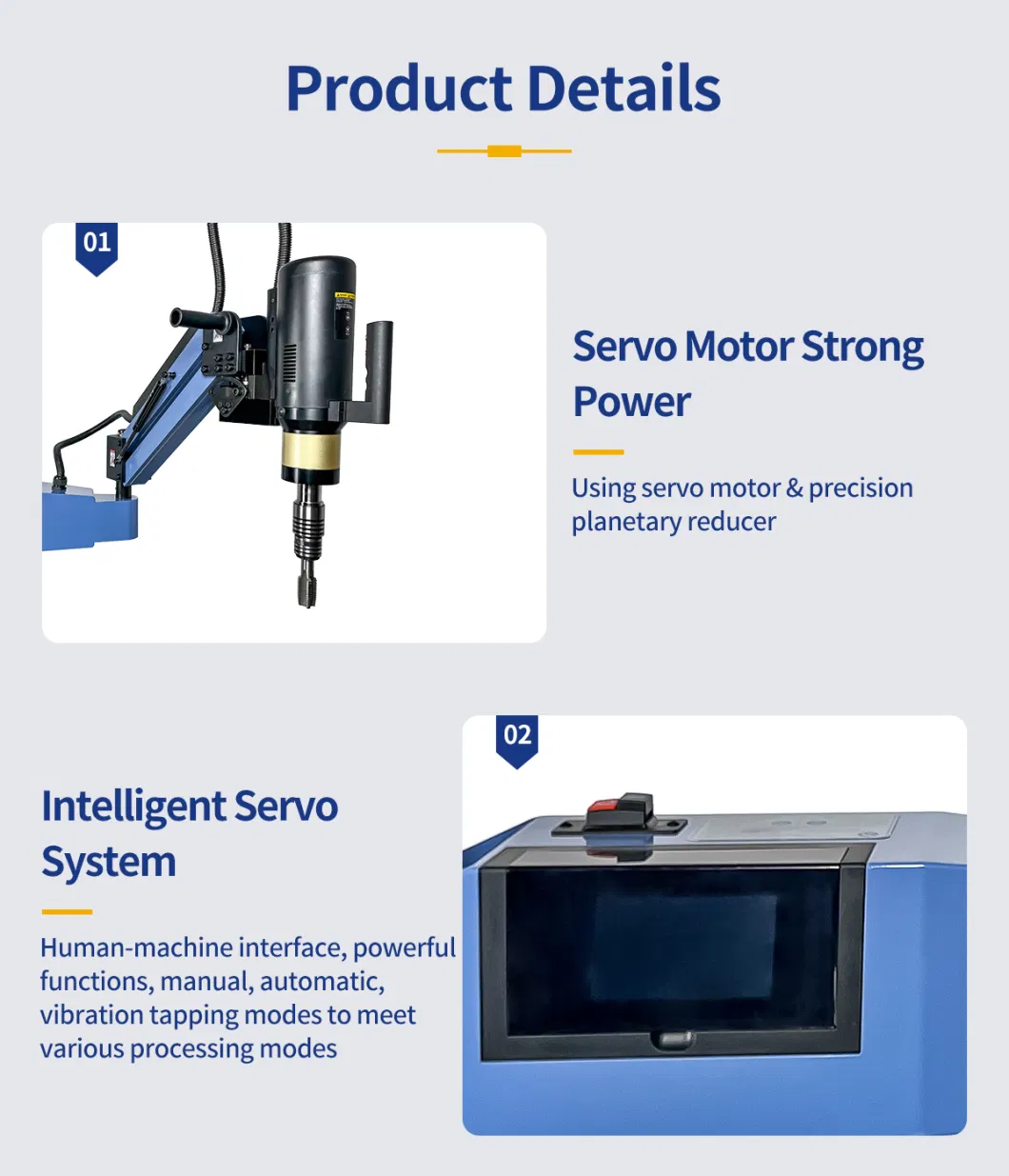 Automatic Servo Motor Arm Selfing-Tapping Sewing Machine Vertical M6-M33 Thread Electric Tapping Machine