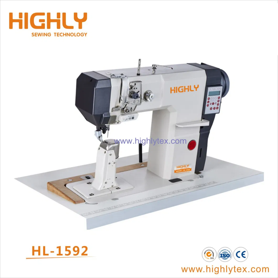 Hl-491 Post Bed Wheel Feeding Heavy Duty Shoes Sewing Machine