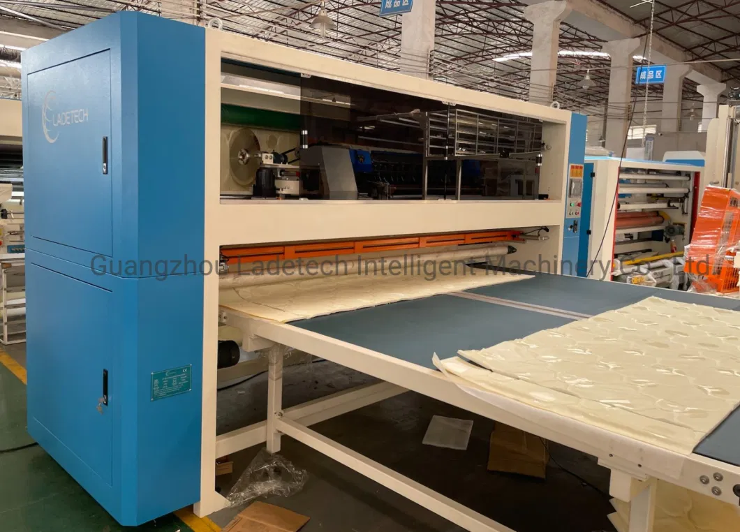 Mattress Quilted Fabric Panel And Border Cutting And Slitting Machine