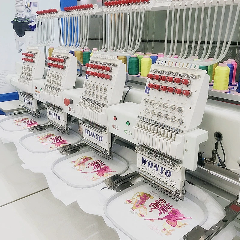 Wonyo Multi Head High Speed Embroidery Machine Industrial Use Wy1204CH