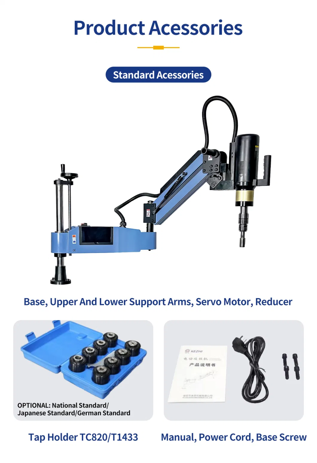 Automatic Servo Motor Arm Selfing-Tapping Sewing Machine Vertical M6-M33 Thread Electric Tapping Machine
