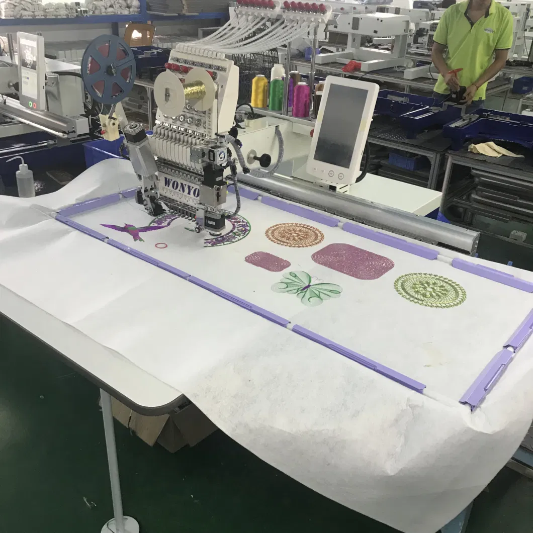 Industrial Computer Cording Embroidery Machine Price 12-15 Colors, Not Maya Embroidery Machine