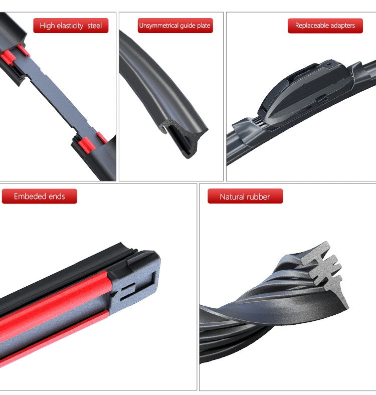Windscreen Wiper Blade Front Wiper 12 to 28 Inch for All Cars