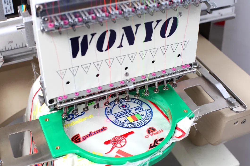 Wy1201CS/Wy1501CS Single Head Cap, Shoes, T-Shirt Embroidery Machine Industrial Sewing Machine with Topwisdom 7/8/10 LCD Touch Screen