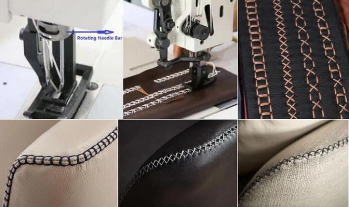 Double Needle Heavy Duty Thick Thread Ornamental Decorative Stitch Sewing Machine