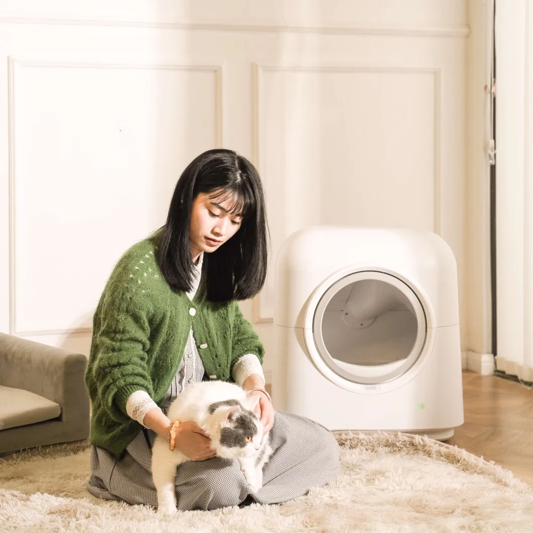 High Capacity 60L Weight Record UV Sterilization Low Noise Motor APP Control Self-Cleaning Cat Litter Box