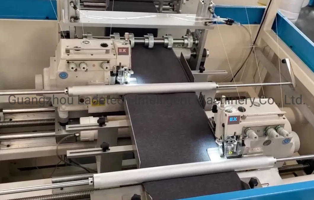 Left and Right Double Head Mattress Border Side Serging Machine