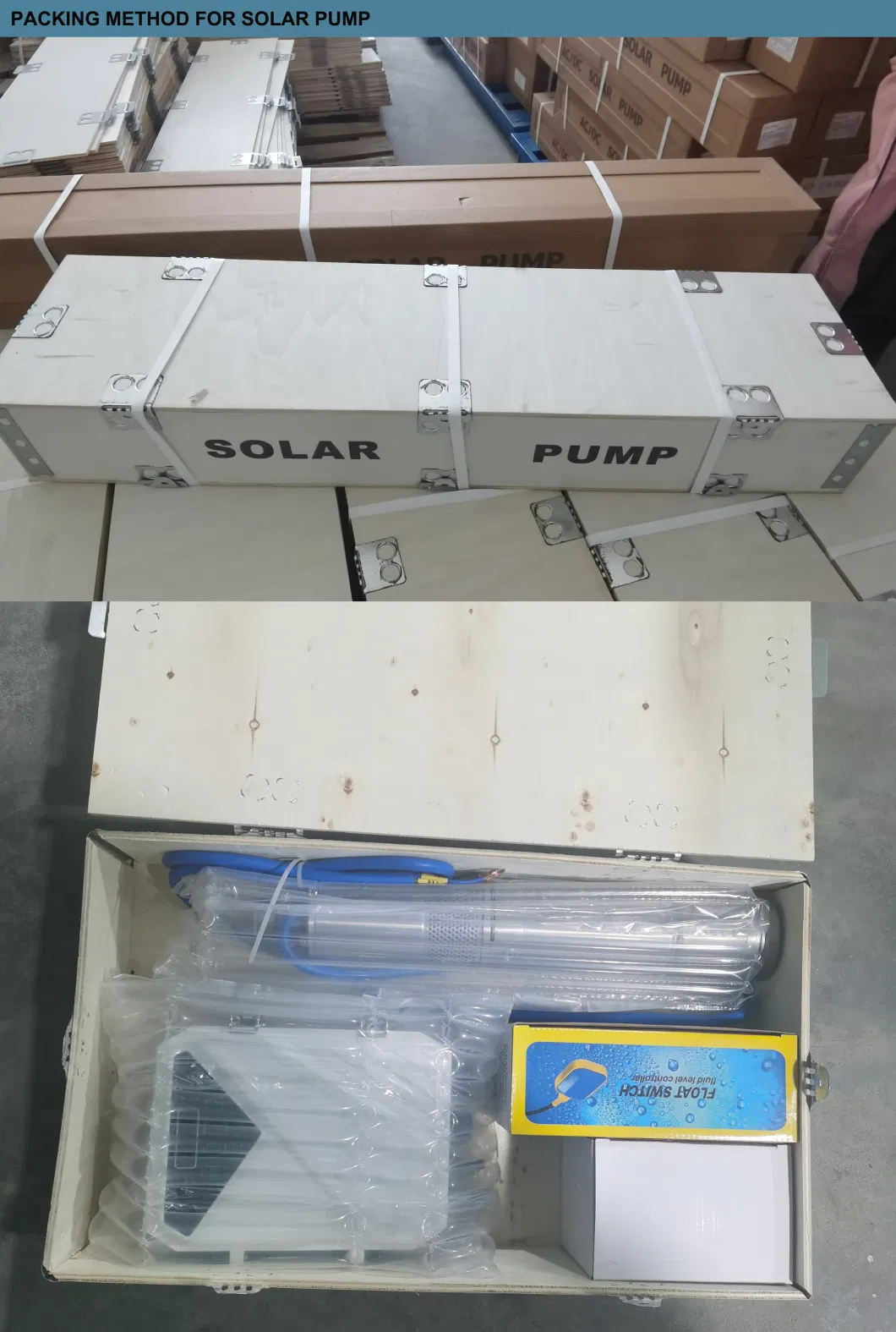Solar Borehole Irrigation Control Box with Sprinkler DC AC Over-Current Pump