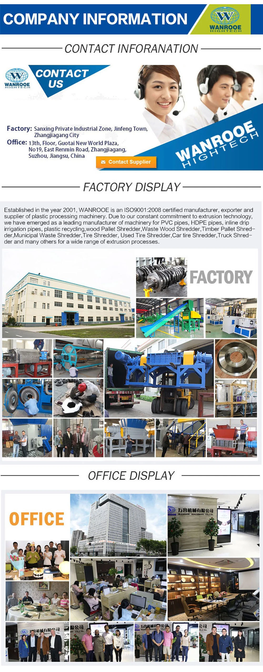 Hot Selling Plastic Board/Plastic Panel/PVC Extruder Machine Pipe Making Line