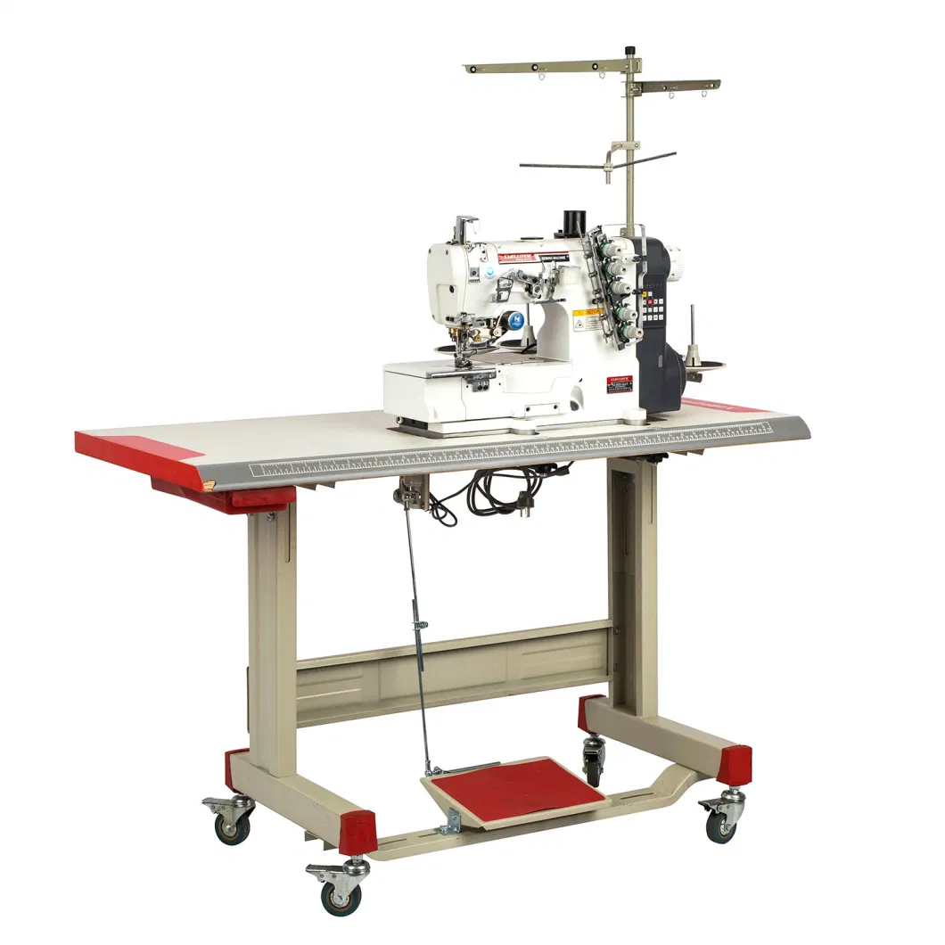 Sz-562e-01-Eut Fully Automatic Flat Bed Interlock Industrial Cloth Sewing Machine with Automatic Thread Trimmer and Footlifter
