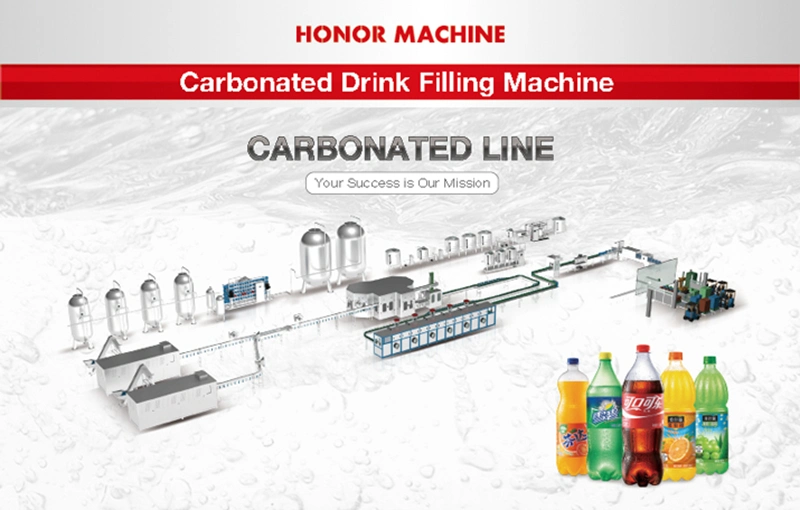 Brand New Factory Automatic Bottle Soda Water Beverage Liquid CSD Drink Filling Device/Equipment/Plant/Machine