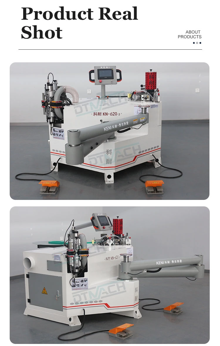 Dtmach Kn-620-3 Gluing Manual Wood PUR Veneer PVC Edge Banding Trimmer Machine