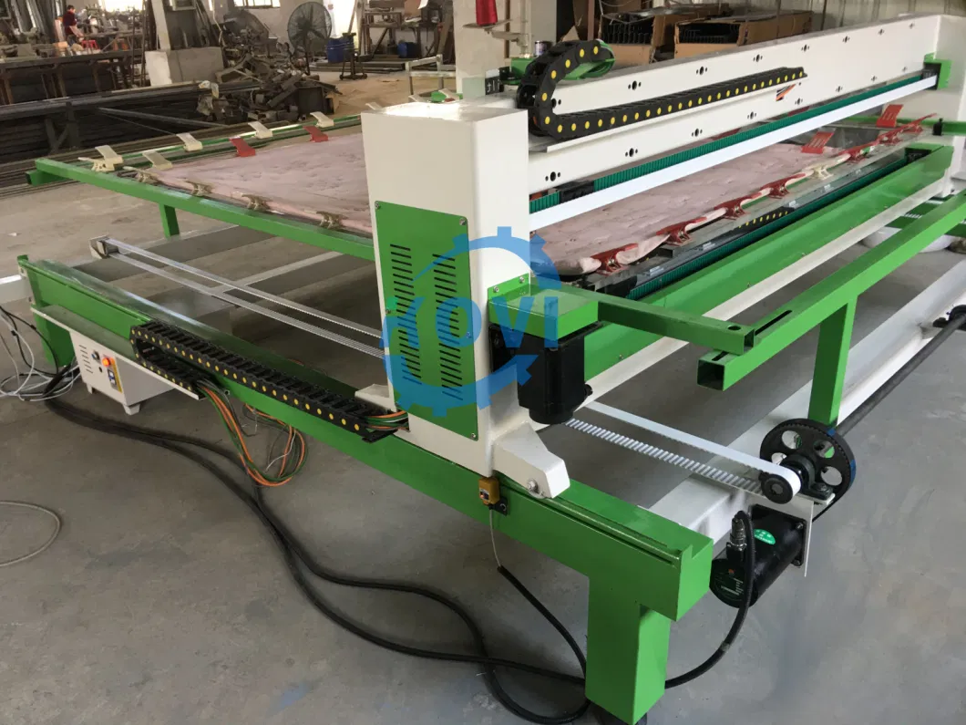 China Mattress Quilting Machine Multi Needle Long Arm Quilt Embroider Sewing Machine Ultrasonic