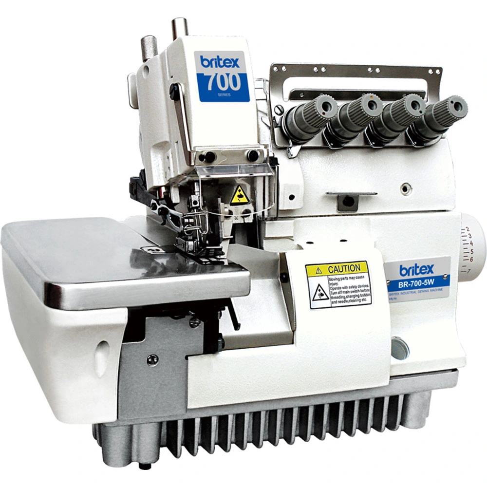 Br-700-5W Super High Speed Fivve Thread Wide Needle Gage Overlock Sewing Machine