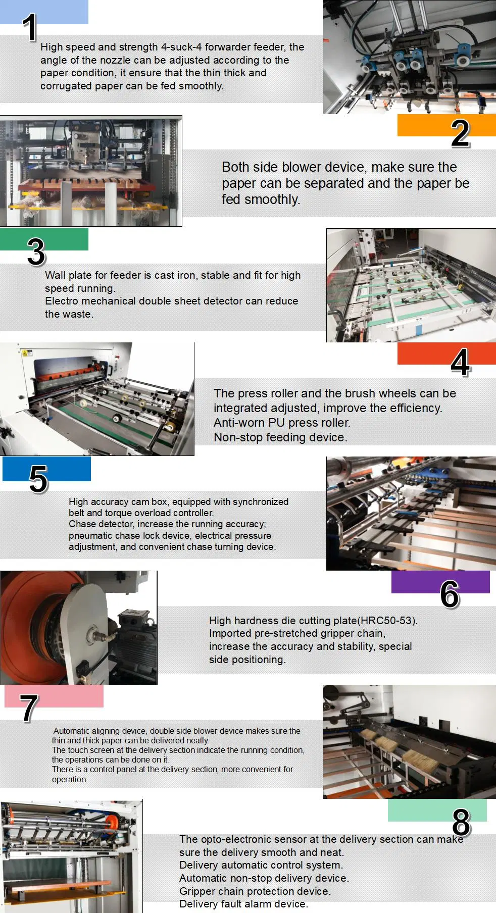 Automatic Die Cutting and Creasing Machine Durable Creasing and Cutting Machine Flaten Cardboard Die Cutter and Creasing Machine