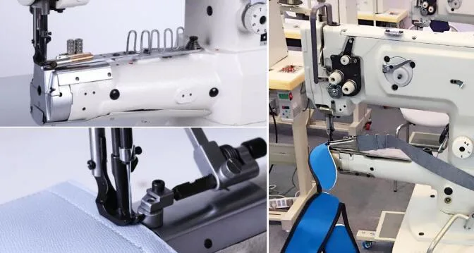 Single Needle Cylinder Bed Unison Feed Lockstitch Sewing Machine with Vertical-Axis Hook