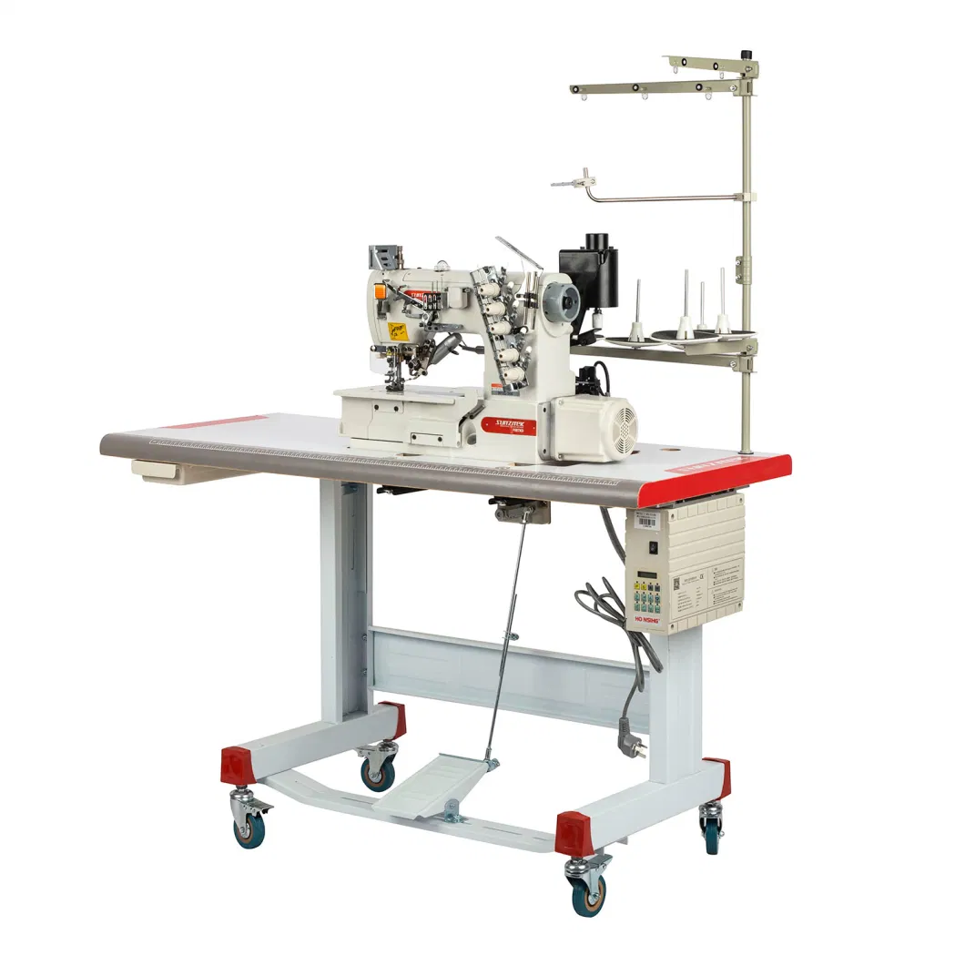 F007kd-W122-356-Eut Computerized Flat Bed Interlock Automatic Thread Cutting Industrial Textile Sewing Machine