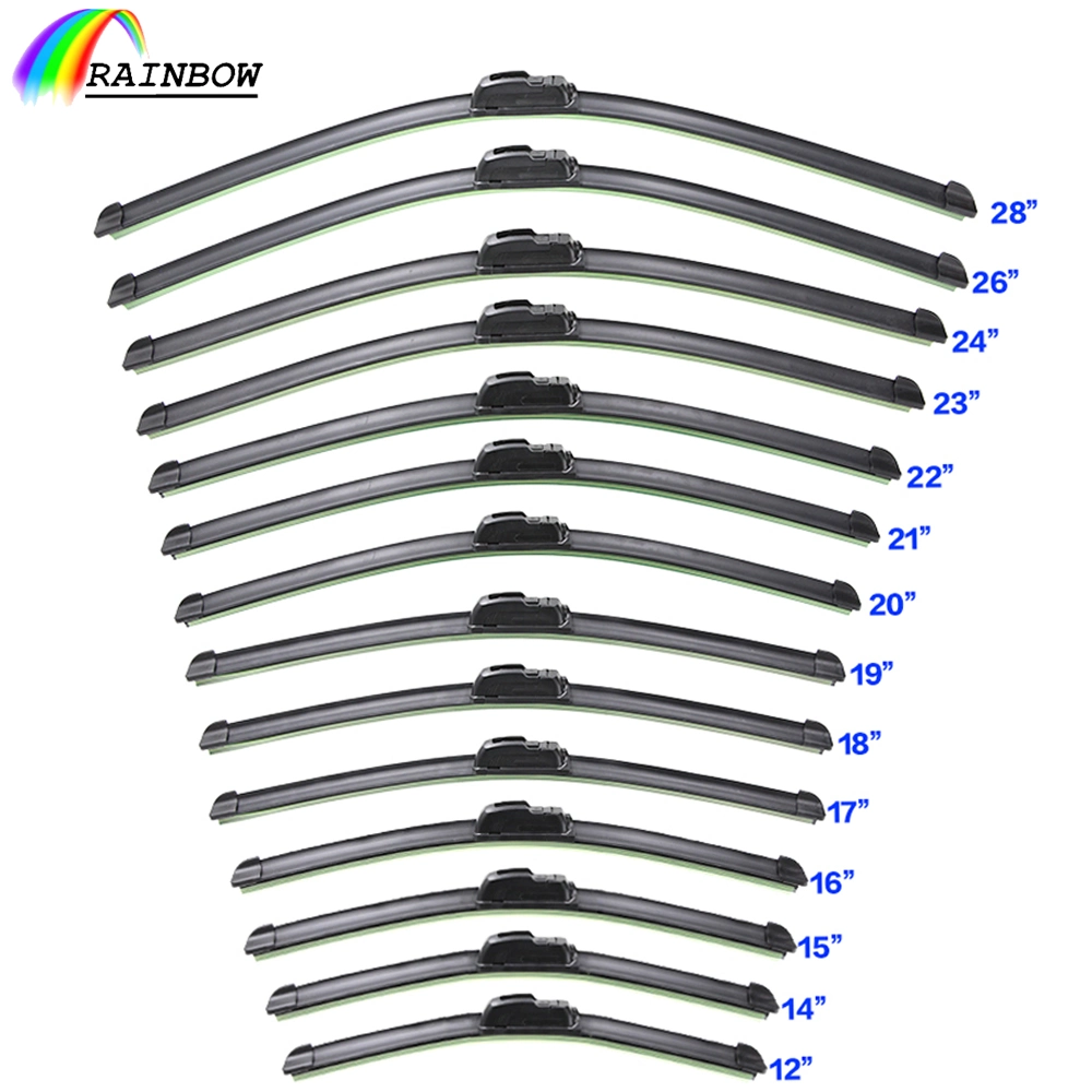 Hot Sale Factory Price Wholesale Flat Wiper Blade 16&quot;18&quot;19&quot;20&quot;22&quot;23&quot;24&quot;26&quot; Windows/Windscreen/Windshield Rear Wipers Blades