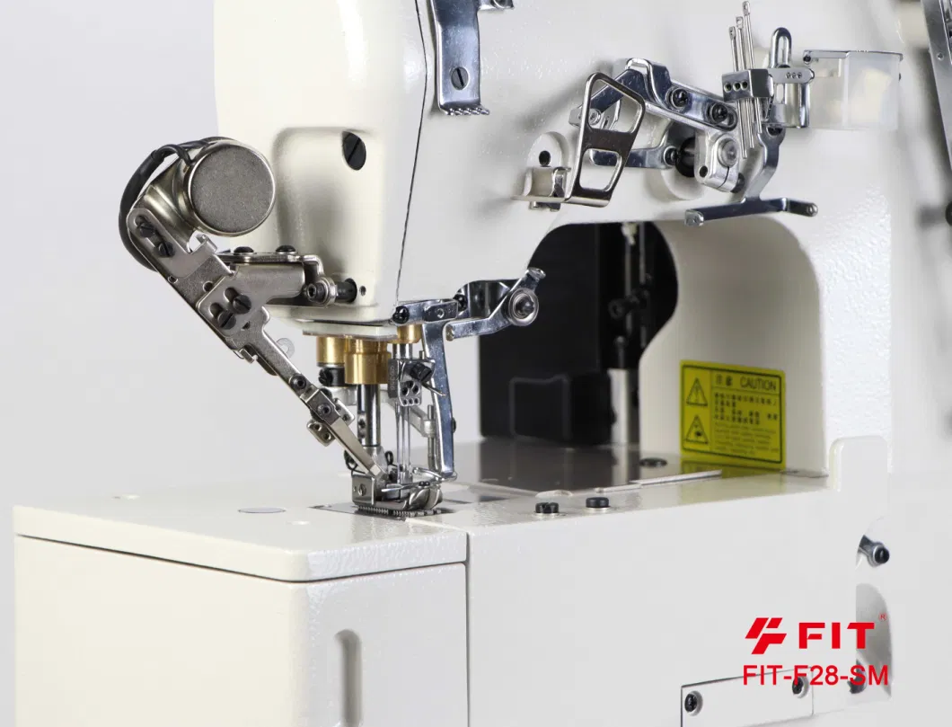 High Speed Flatbed Stepping Motor Lnterock Sewing Machine F28-Sm