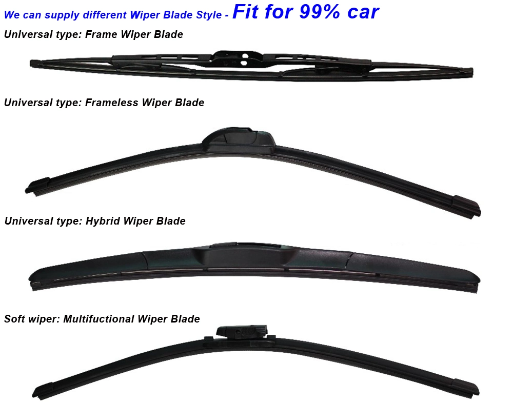 Hot Sale Factory Price Wholesale Flat Wiper Blade 16&quot;18&quot;19&quot;20&quot;22&quot;23&quot;24&quot;26&quot; Windows/Windscreen/Windshield Rear Wipers Blades