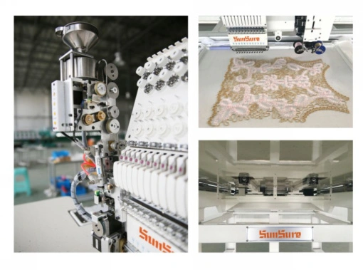 Multi-Function 1+1 Mixed Industrial Sewing Embroidery Machine (Flat+Coiling)