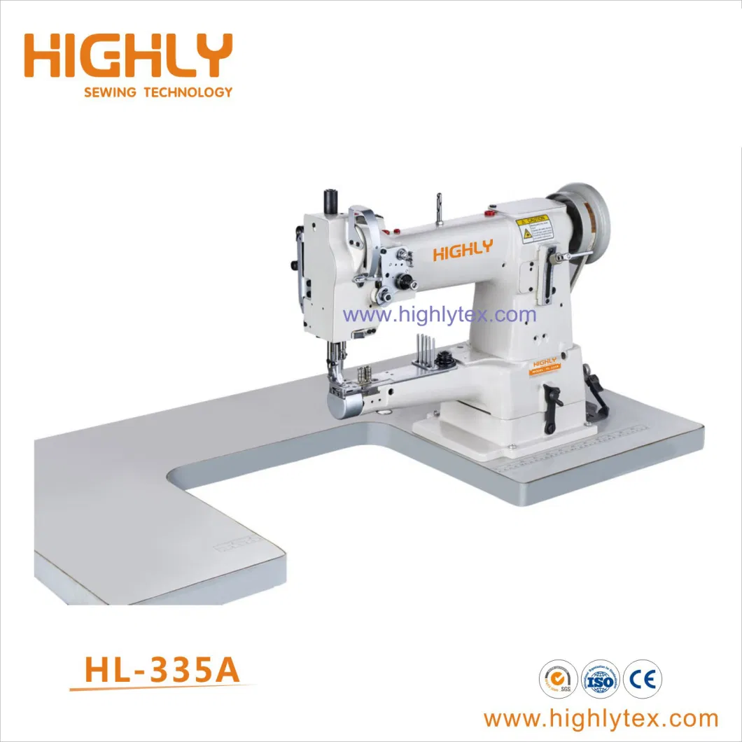 Direct Drive Single Needle Cylinder Bed Compound Feed Heavy Duty Sewing Machine with Binder and Cutter